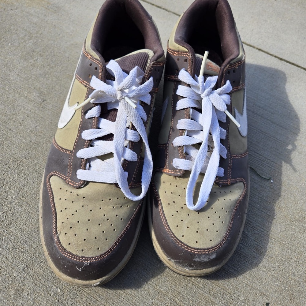 VINTAGE (2006) Nike SB Dunks Brown and White
